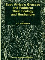 East Africa's Grasses and Fodders: Their Ecology and Husbandry