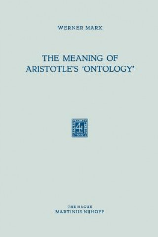 Meaning of Aristotle's 'Ontology'