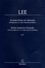 40 leichte Etüden für Violoncello op.70, mit Begleitung eines zweiten Violoncellos (ad libitum). 40 Easy Etudes for Violincello op.70, with an accompa