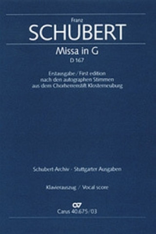 Messe in G (Klavierauszug)