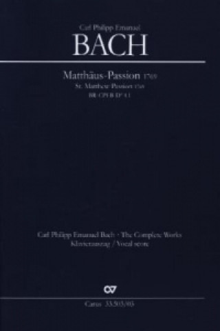 Passions-Musik nach dem Evangelisten Matthäus (Klavierauszug)
