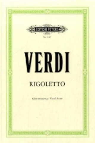 Rigoletto (deutsch/italienisch), Klavierauszug