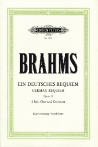 GERMAN REQUIEM OP 45 VOCAL SCORE