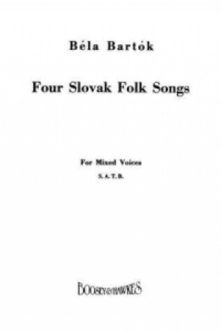 Vier slowakische Volkslieder, gemischter Chor (SATB) und Klavier, Chorpartitur