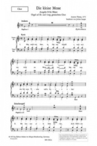 Die Kleine Messe für 4-stimmigen gemischten Chor und Bläser