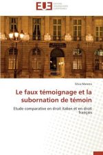 Le Faux T moignage Et La Subornation de T moin