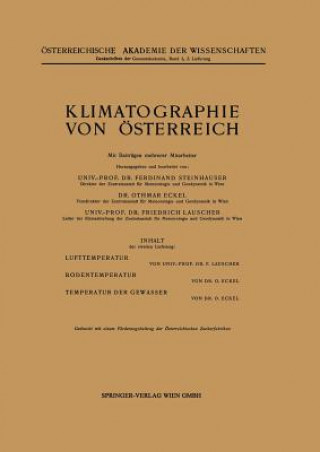 Klimatographie Von OEsterreich