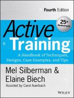 Active Training - A Handbook of Techniques, Designs, Case Examples and Tips 4e