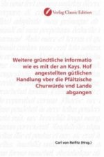 Weitere gründtliche informatio wie es mit der an Kays. Hof angestellten gütlichen Handlung vber die Pfältzische Churwürde vnd Lande abgangen