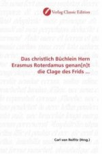 Das christlich Büchlein Hern Erasmus Roterdamus genan[n]t die Clage des Frids ...