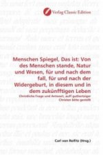 Menschen Spiegel, Das ist: Von des Menschen stande, Natur und Wesen, für und nach dem fall, für und nach der Widergeburt, in diesem und in dem zukünff