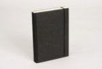 Notizbuch PURIST schwarz/schwarz/blanko, 13 cm