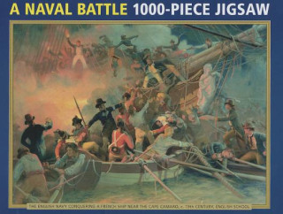 19th Century English School: A Naval Battle
