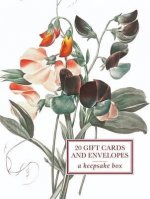 Tin Box of 20 Gift Cards and Envelopes: Sweetpea