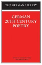German 20th Century Poetry
