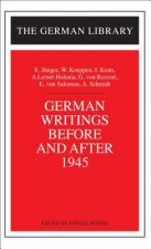 German Writings Before and After 1945: E. Junger, W. Koeppen, I. Keun, A. Lernet-Holenia, G. von Rez