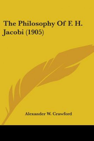 philosophy of F. H. Jacobi