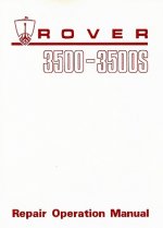 Rover 3500 & 3500s (P6) Workshop Manual