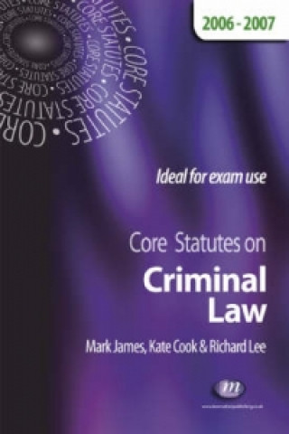 Core Statutes on Criminal Law