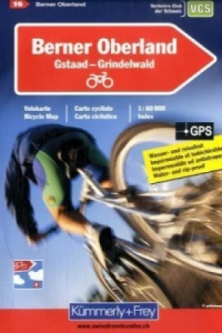 Bernese Oberland Cycle Map Gstaad/Grindelwald