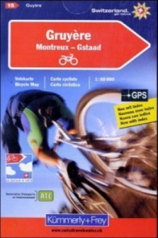 Gruyere Cycle Map Montreux/Gstaad