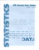 Acrl University Library Statistics 1996-1997