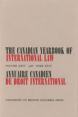 Canadian Yearbook of International Law, Vol. 24, 1986