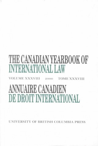 Canadian Yearbook of International Law, Vol. 38, 2000