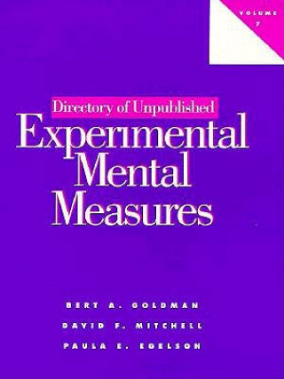 Directory of Unpublished Experimental Mental Measures