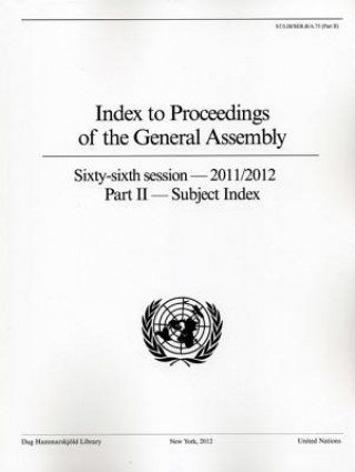 Index to proceedings of the General Assembly