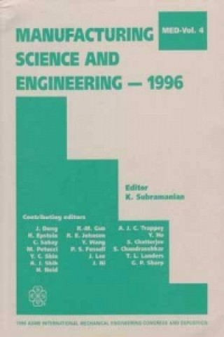 Manufacturing Science and Engineering