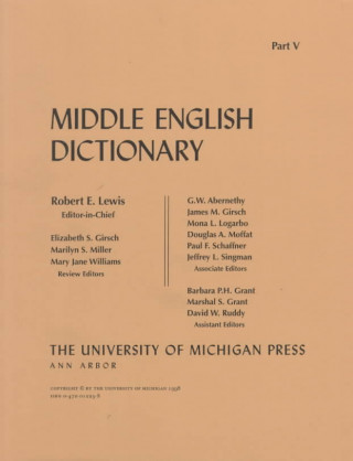 Middle English Dictionary  Fascicle V.1