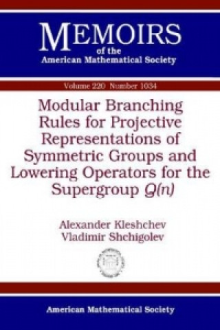 Modular Branching Rules for Projective Representations of Symmetric Groups and Lowering Operators for the Supergroup