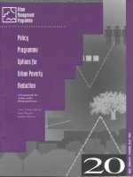 Policy Programme Options for Urban Poverty Reduction