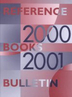 Reference Books Bulletin, 2000-2001