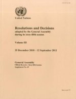 Resolutions and Decisions Adopted by the General Assembly