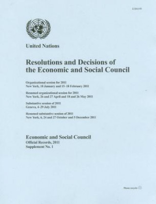 Resolutions and decisions of the Economic and Social Council