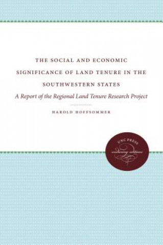 Social and Economic Significance of Land Tenure in the Southeastern States