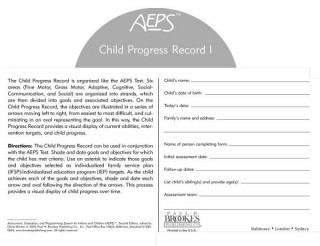 Assessment, Evaluation, and Programming System for Infants and Children (AEPS (R))