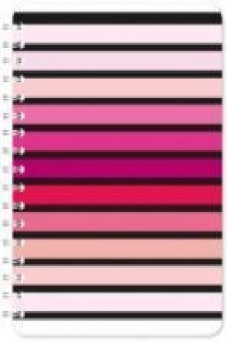 PINK STRIPES A5 NOTEBOOK