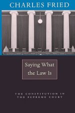 Saying What the Law Is