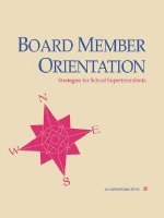 Board Member Orientation: Str LL