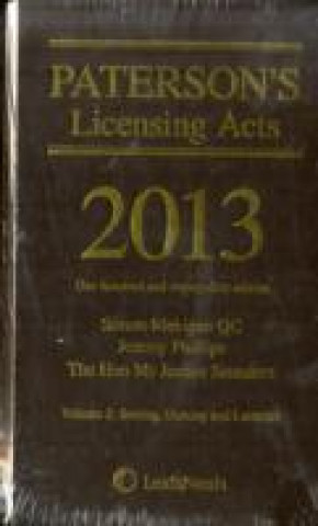 Paterson's Licensing Acts 2013