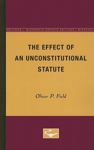 Effect of an Unconstitutional Statute