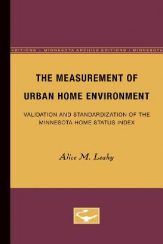 Measurement of Urban Home Environment