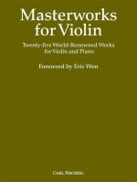 MASTERWORKS FOR VIOLIN 25 WORLD RENOWNED
