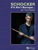 SCHOCKER IF IT AINT BAROQUE 2 FLUTES