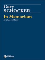 SCHOCKER IN MEMORIAM FLUTE PIANO