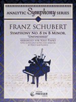 SCHUBERT SYMPHONY NO 8 BMIN ANALYTIC SYM