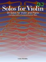 SOLOS FOR VIOLIN 34 SOLOS FOR VIOLIN PIA